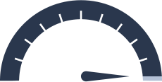 blue speedometer icon
