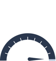 blue speedometer icon
